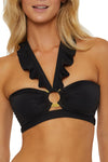 BUCKLE UP BANDEAU TOP