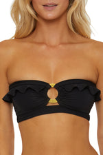 BUCKLE UP BANDEAU TOP