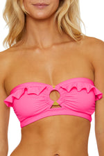 BUCKLE UP BANDEAU TOP