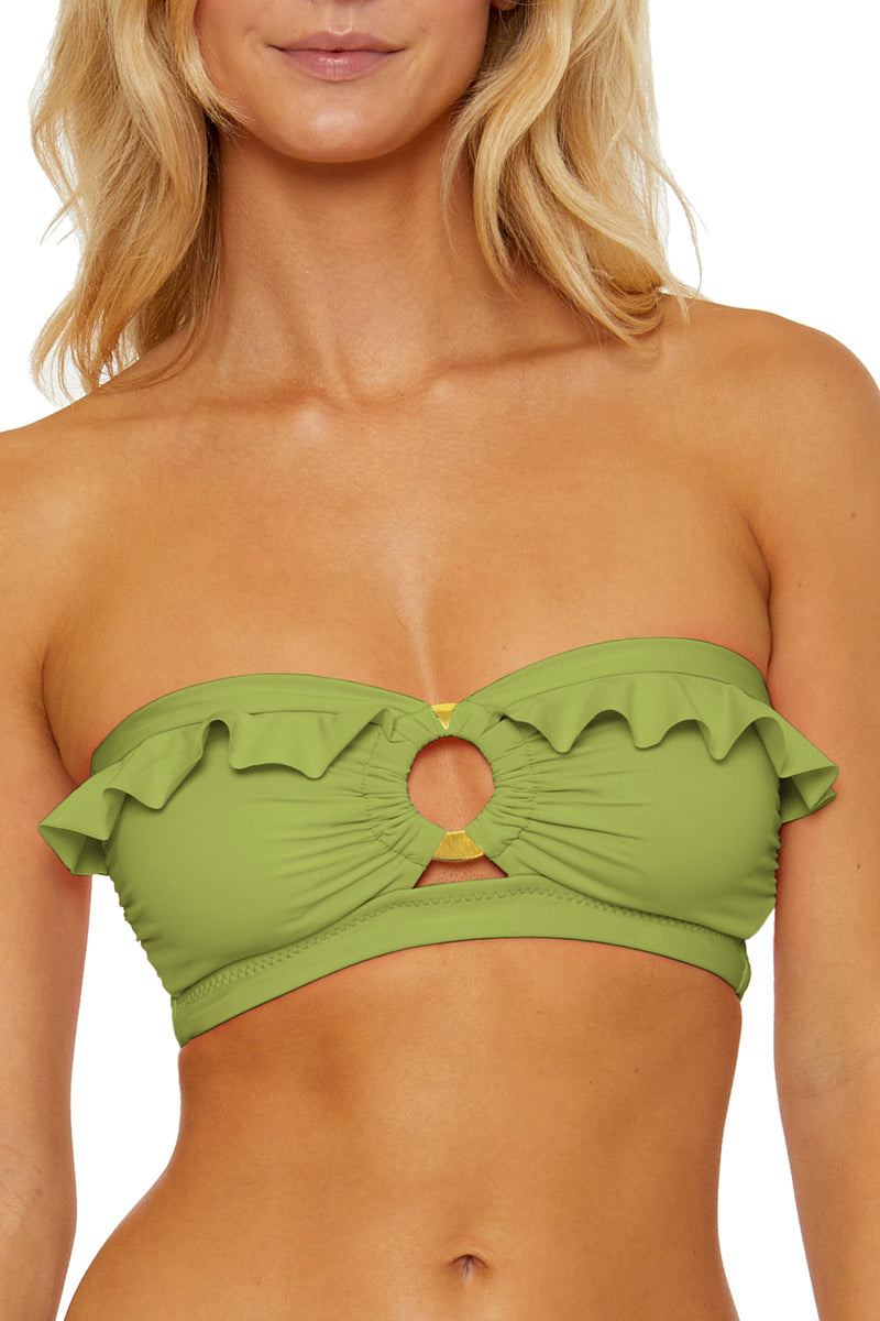 BUCKLE UP BANDEAU TOP