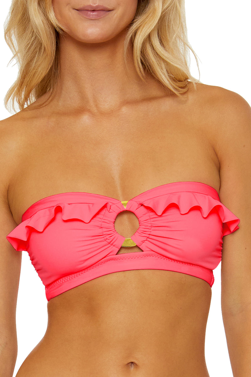 BUCKLE UP BANDEAU TOP